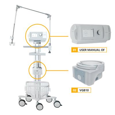 Non-invasive ventilator (medical dual level positive pressure ventilator)